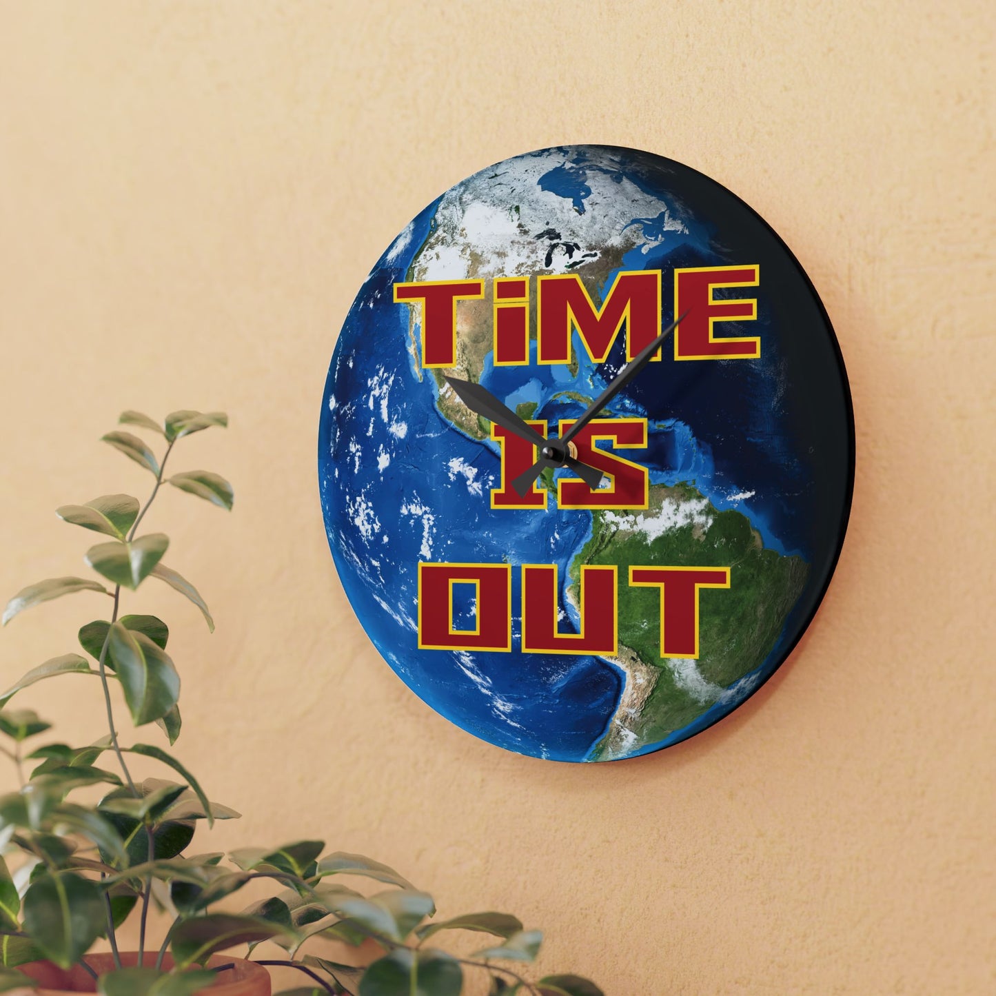 Time Is Out (Acrylic Wall Clock)