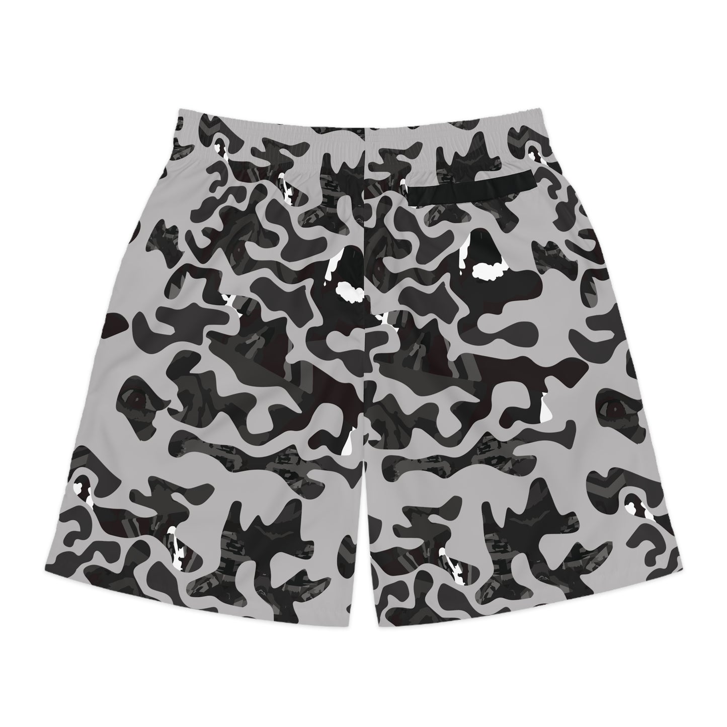 Lightweight Grey Face Camo Jogger Shorts