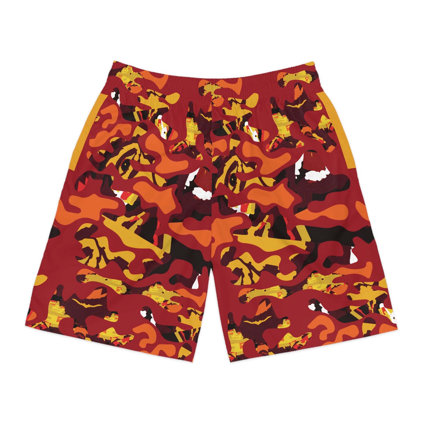 Lightweight Red Face Camo Jogger Shorts