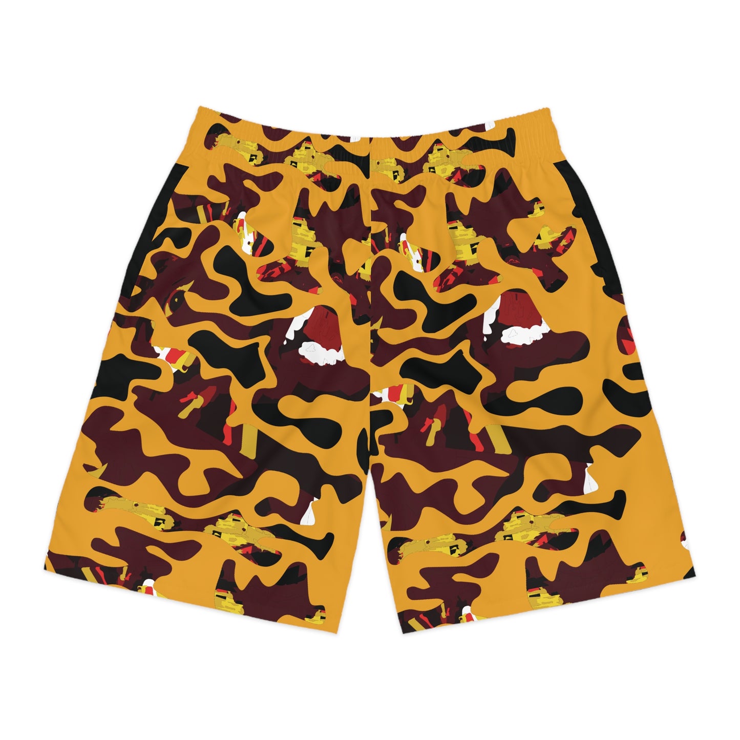 Lightweight Yellow Face Camo Jogger Shorts