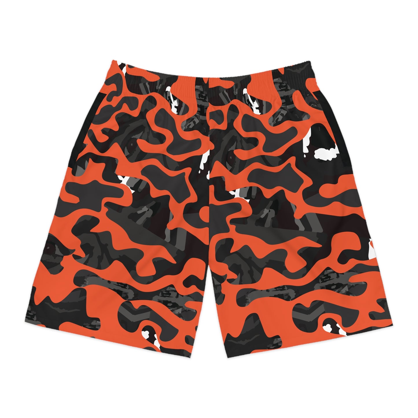 Lightweight Orange Face Camo Jogger Shorts