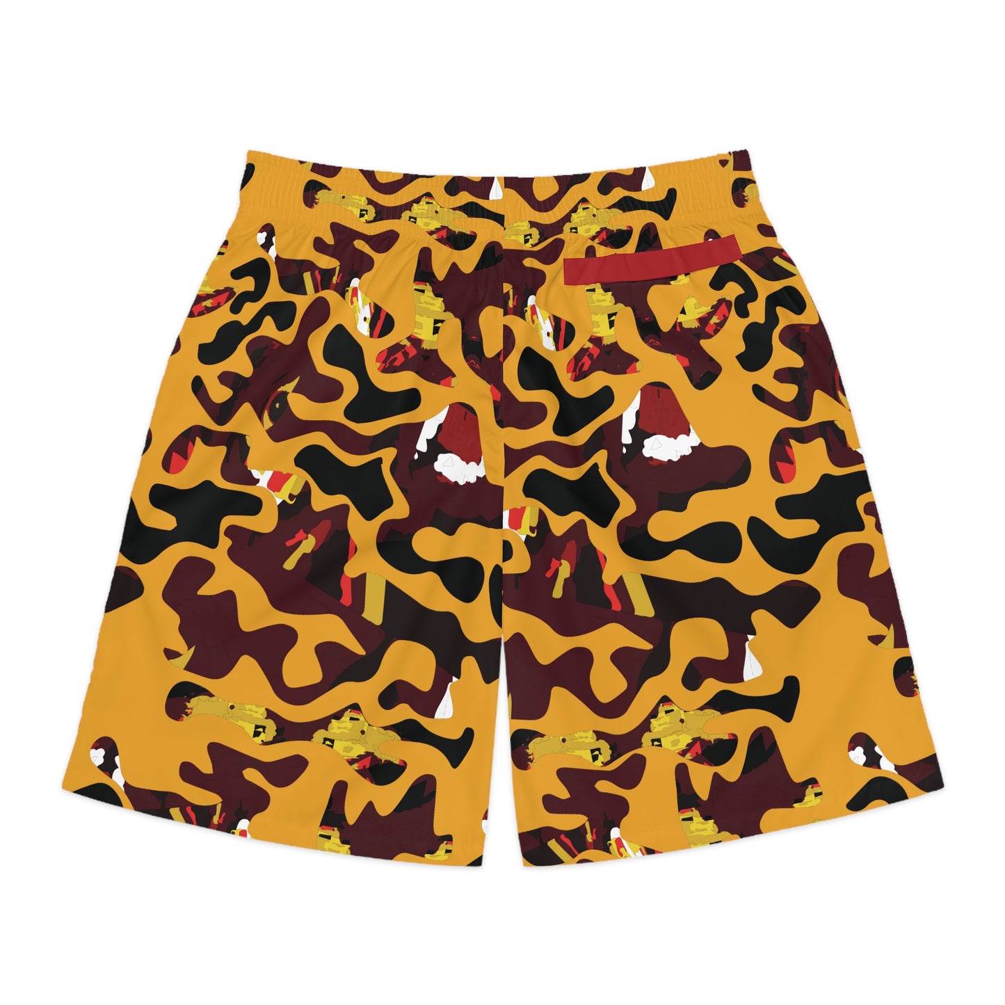 Lightweight Yellow Face Camo Jogger Shorts