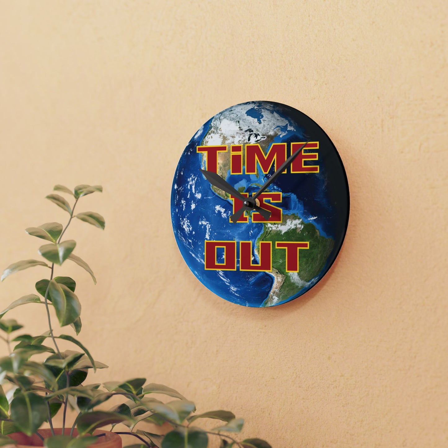 Time Is Out (Acrylic Wall Clock)