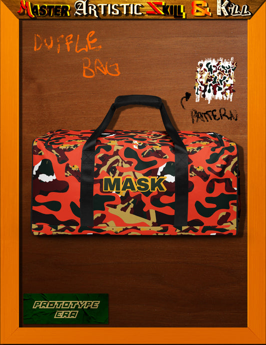 Orange Face Camo Duffle bag