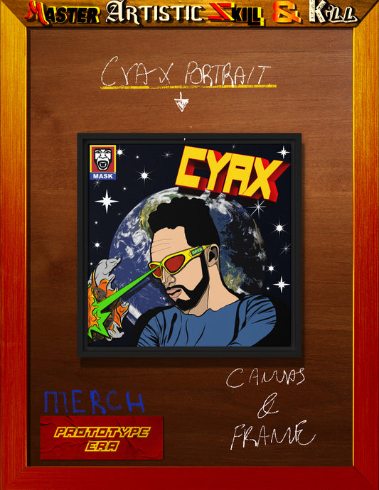 Cyaxx Portrait Framed canvas