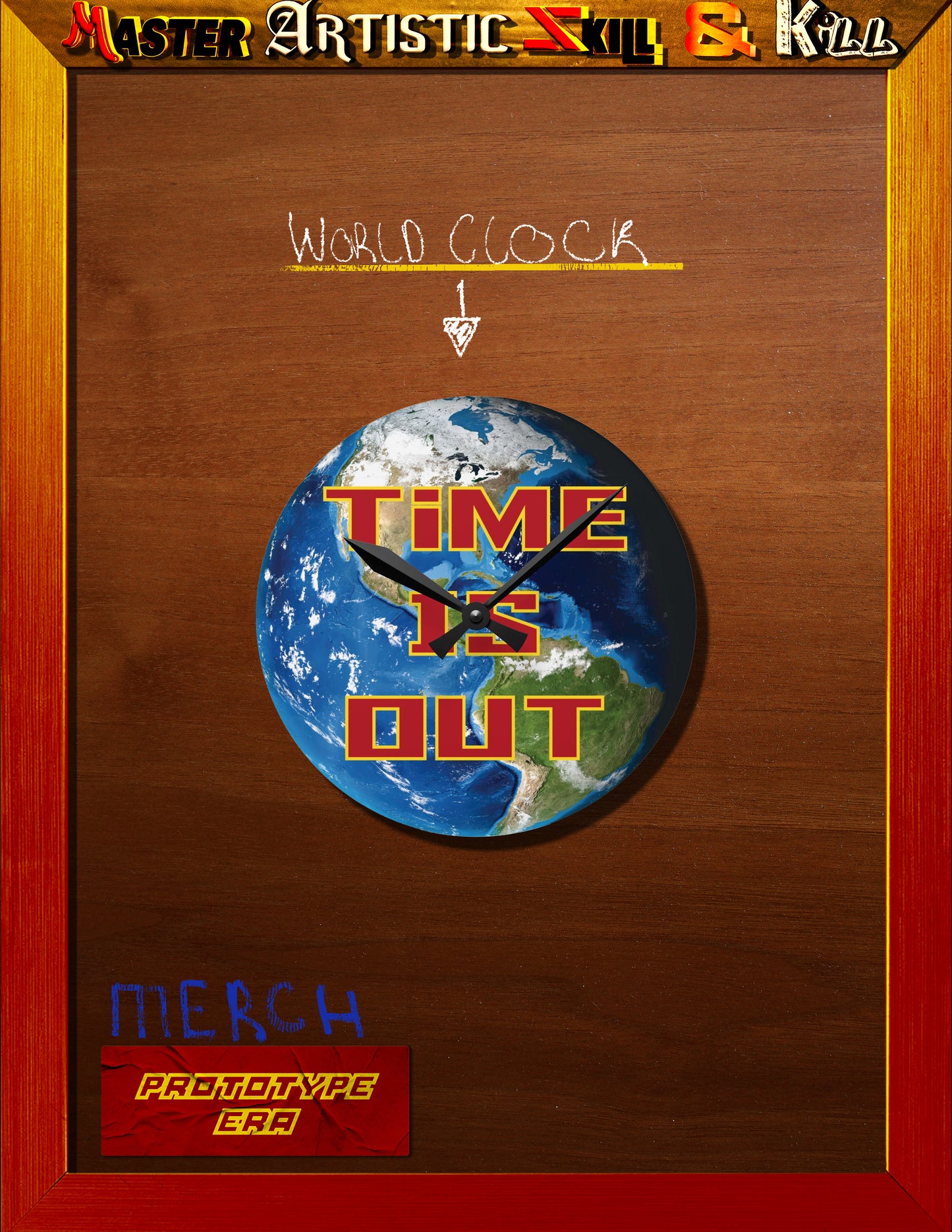 Time Is Out (Acrylic Wall Clock)