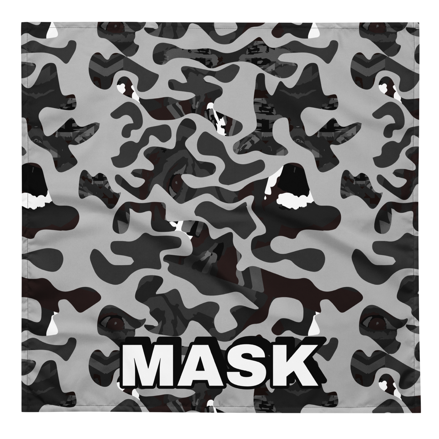 Grey Face Camo All-over print bandana