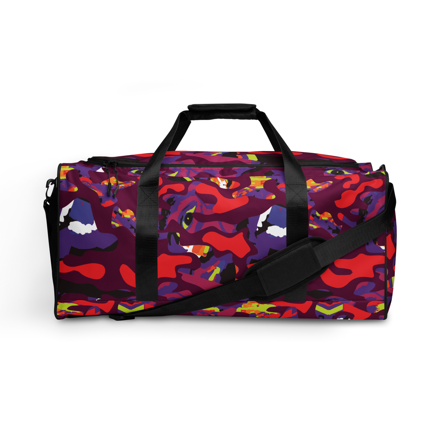 Purple Face Camo Duffle bag