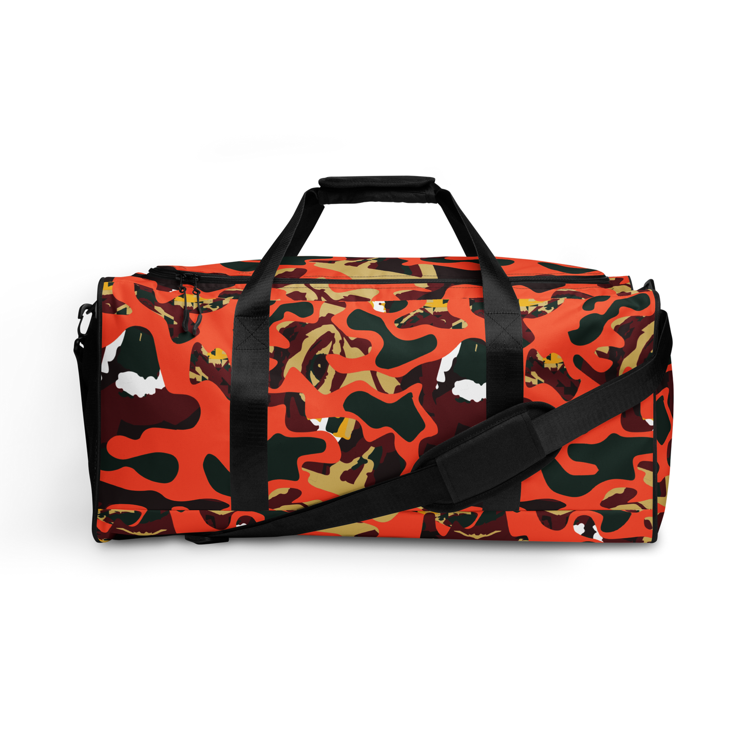 Orange Face Camo Duffle bag