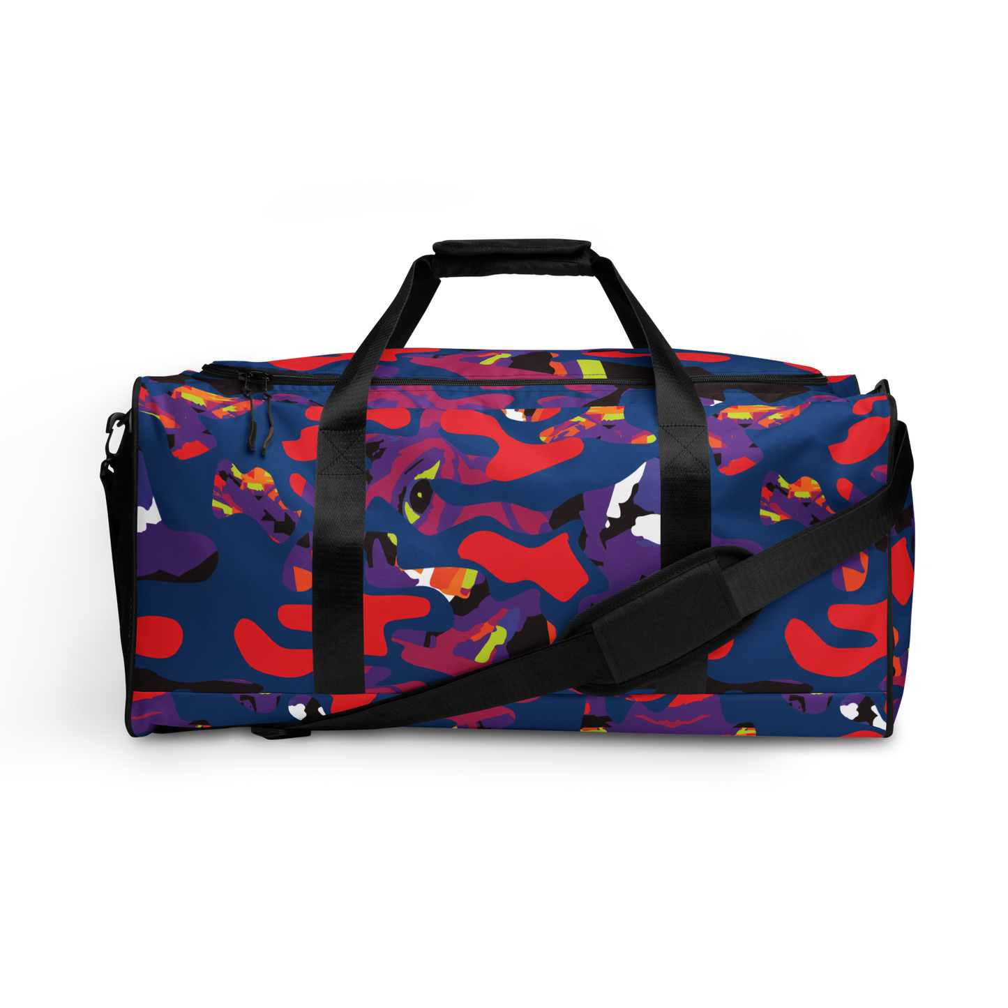 Dark Blue Face Camo Duffle bag