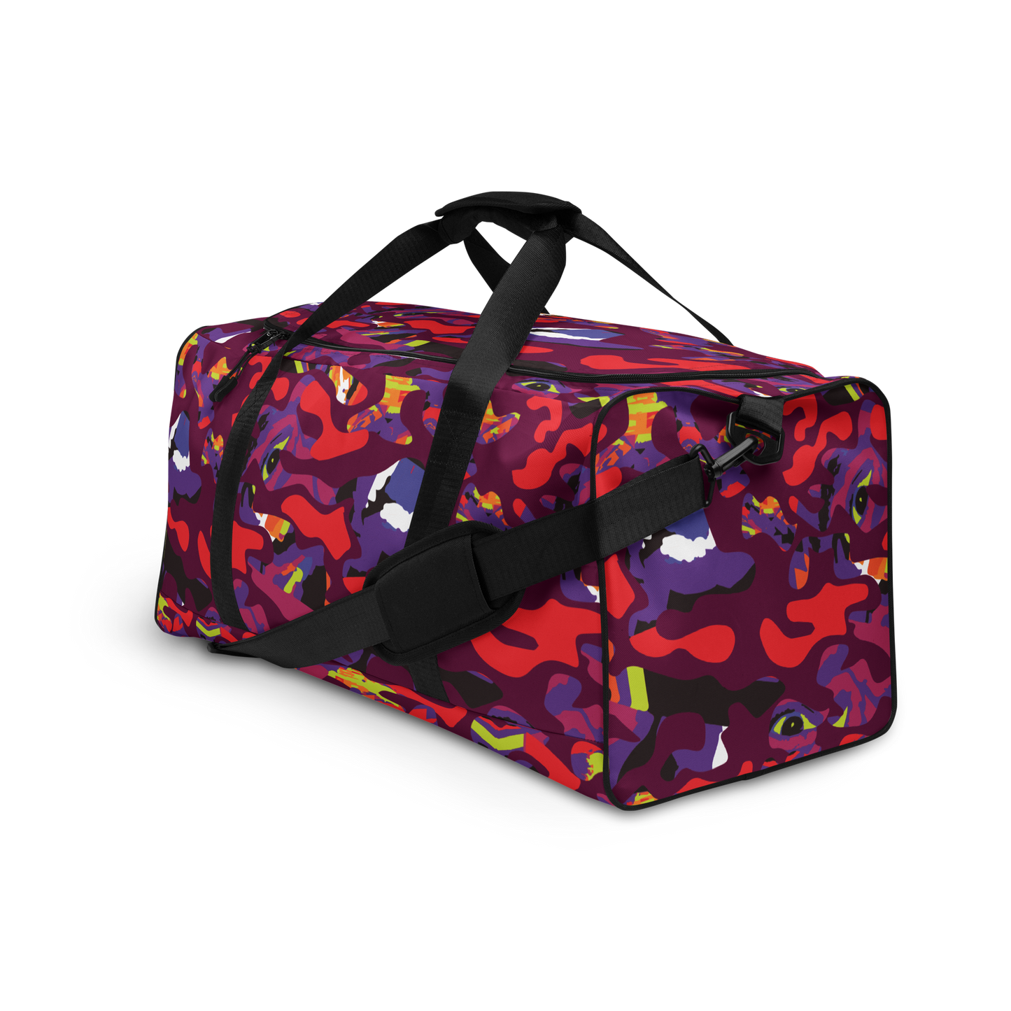 Purple Face Camo Duffle bag