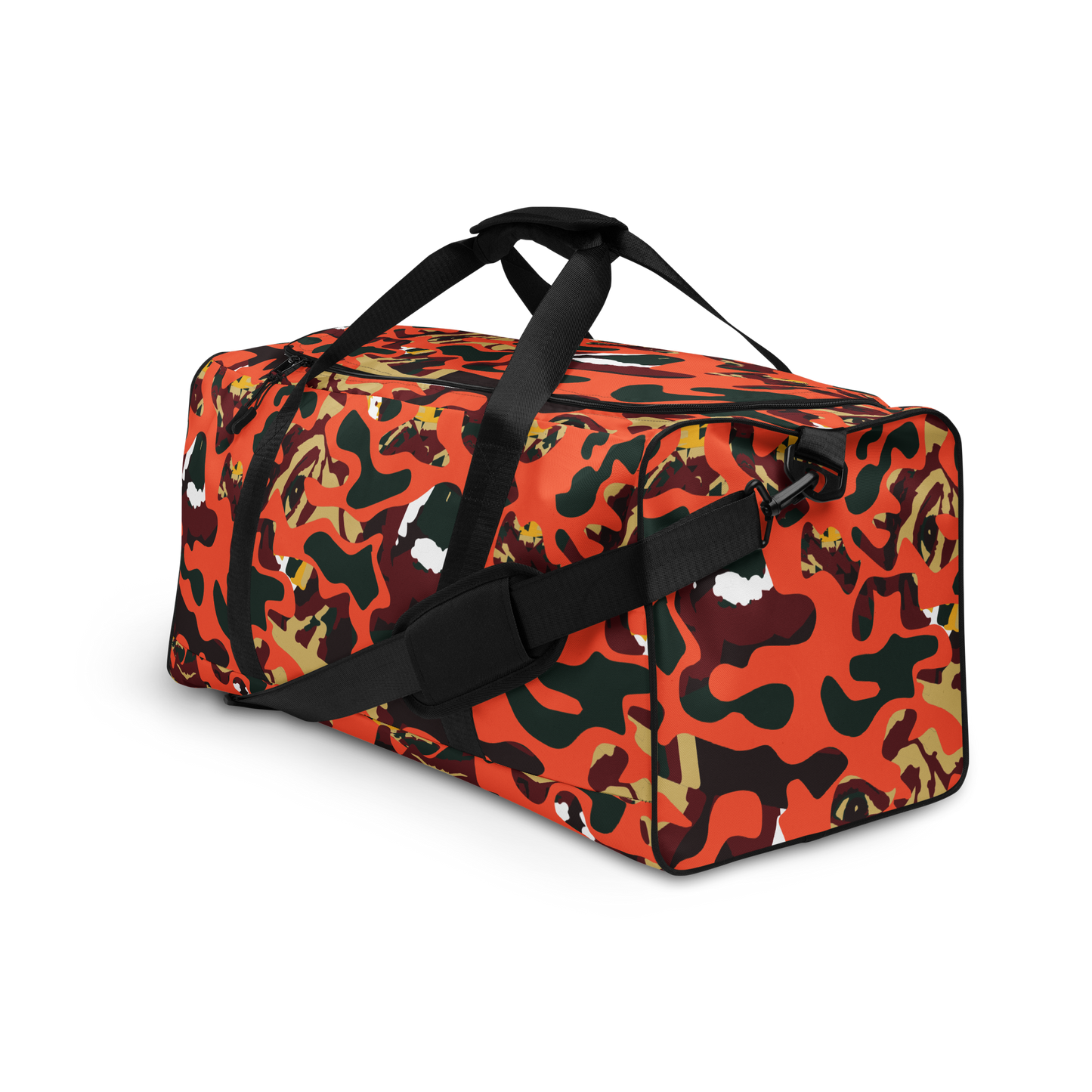 Orange Face Camo Duffle bag