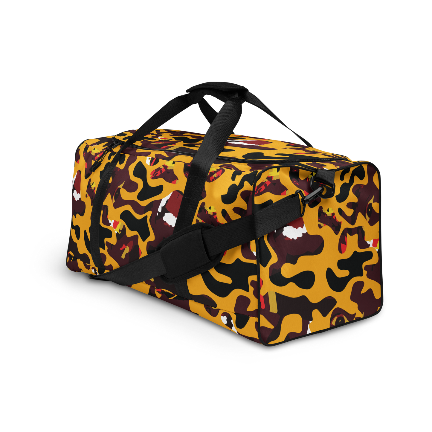 Yellow Face Camo Duffle bag