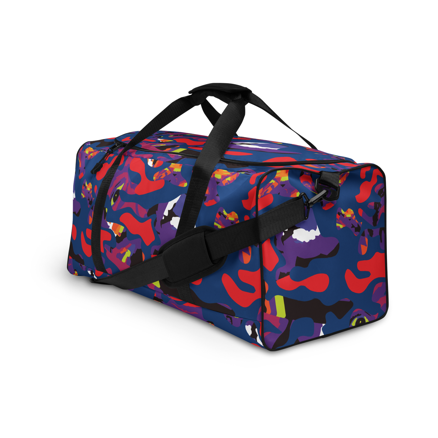 Dark Blue Face Camo Duffle bag