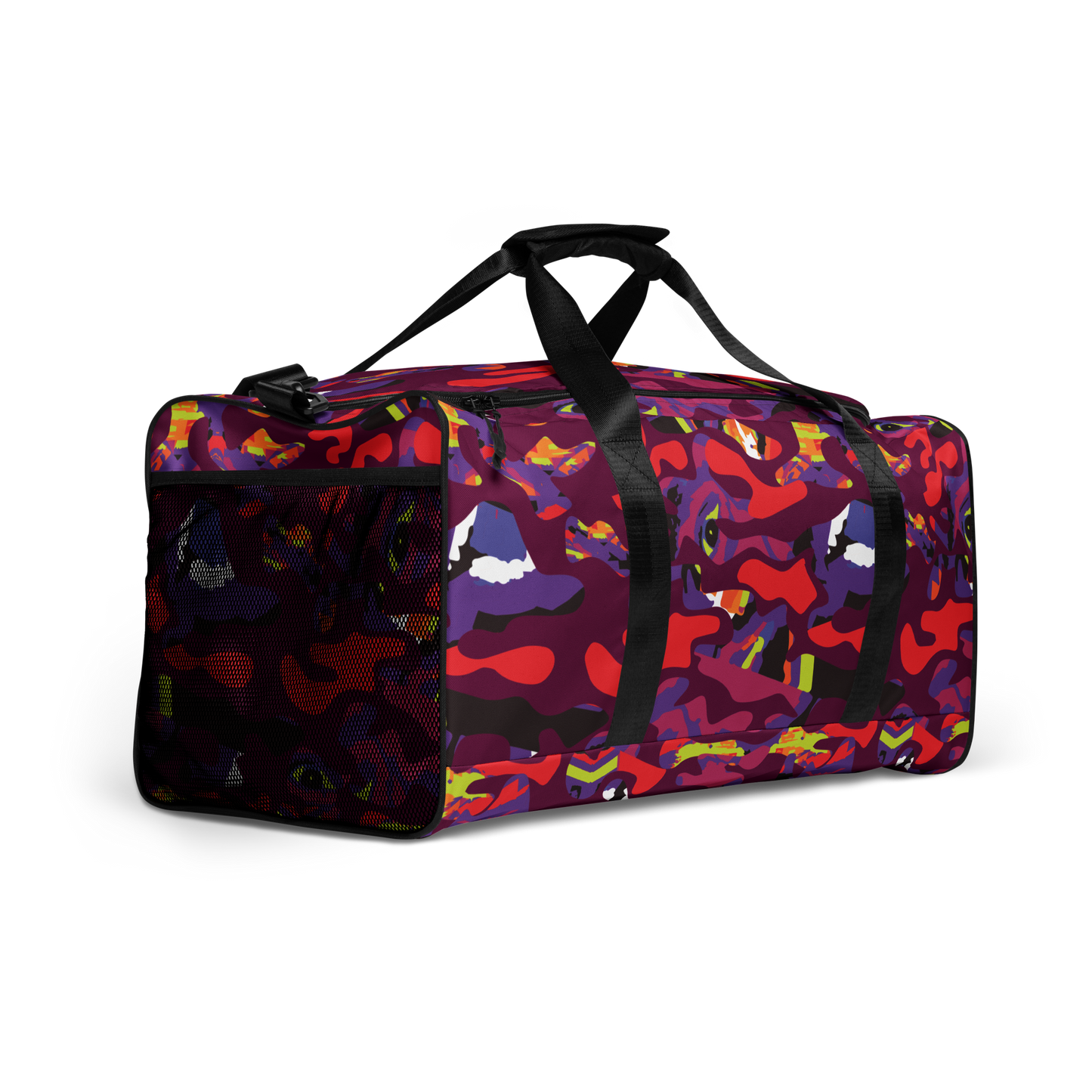 Purple Face Camo Duffle bag