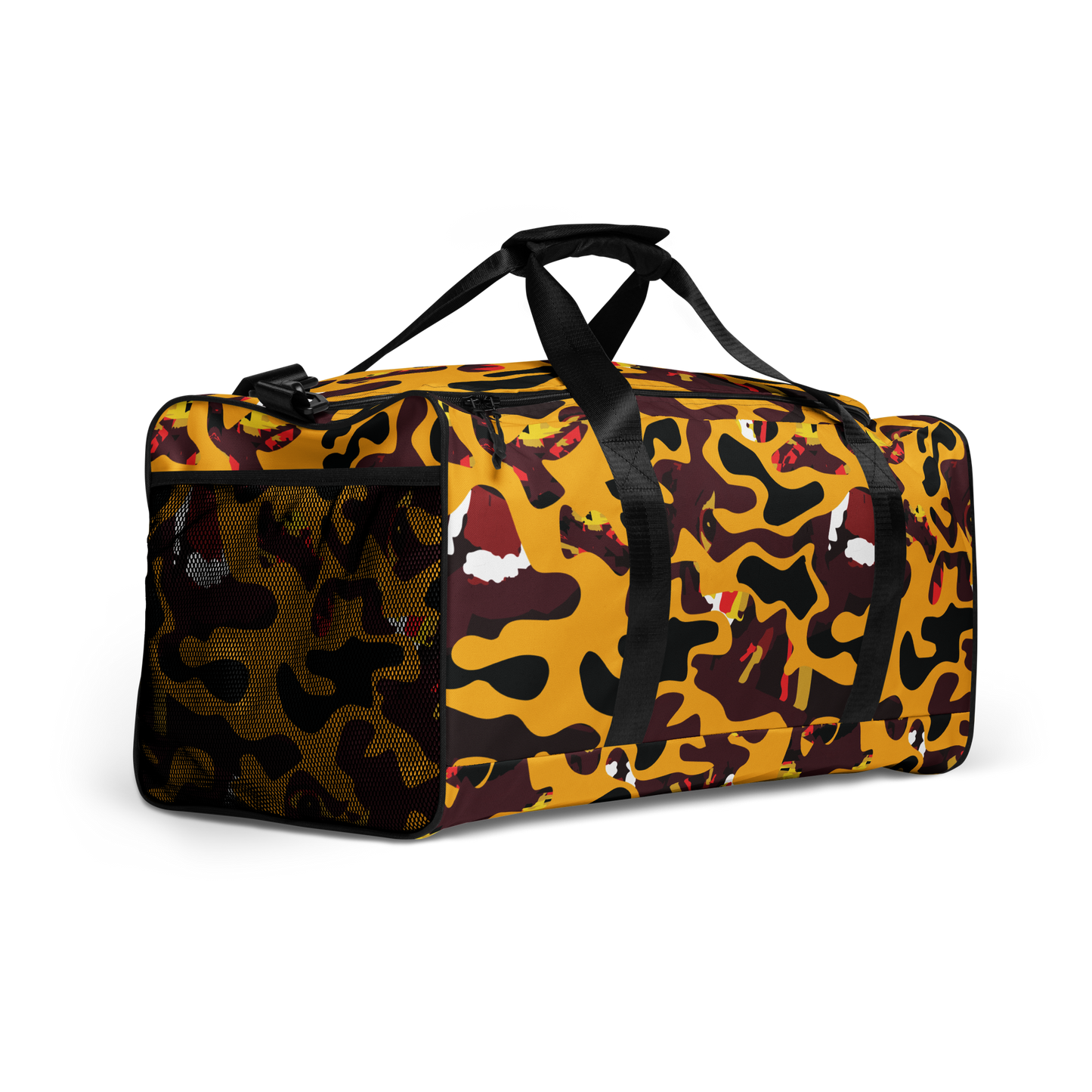 Yellow Face Camo Duffle bag