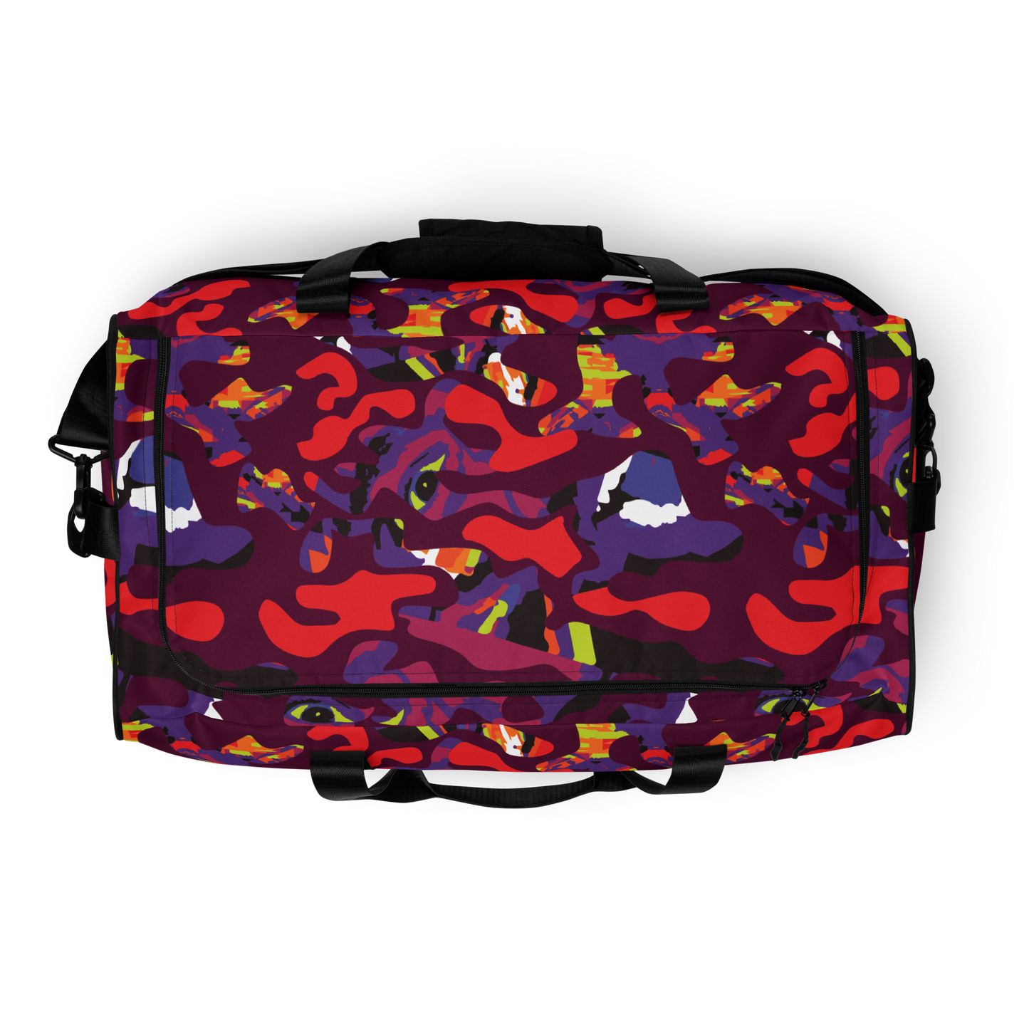 Purple Face Camo Duffle bag