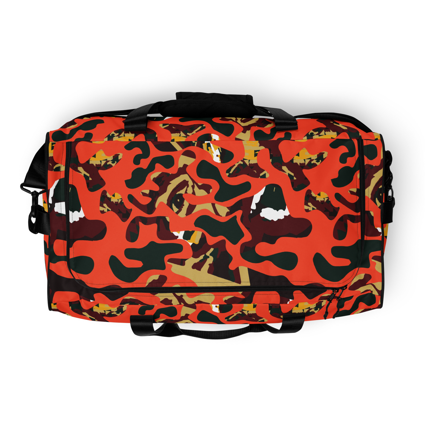 Orange Face Camo Duffle bag