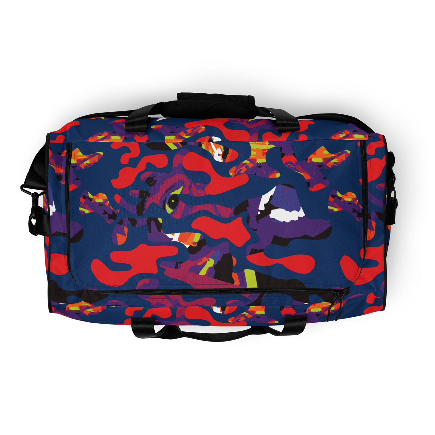 Dark Blue Face Camo Duffle bag