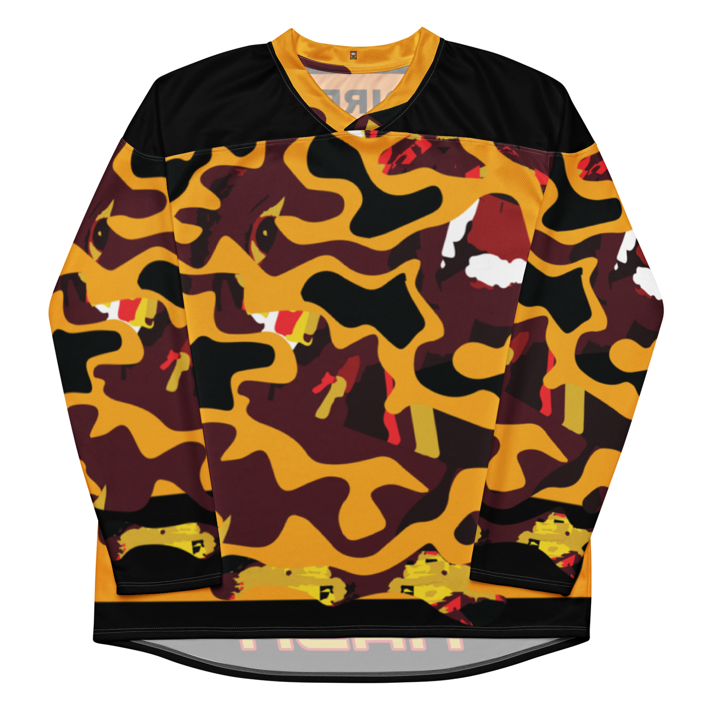 No Face Logo Face Camo Hockey Jersey