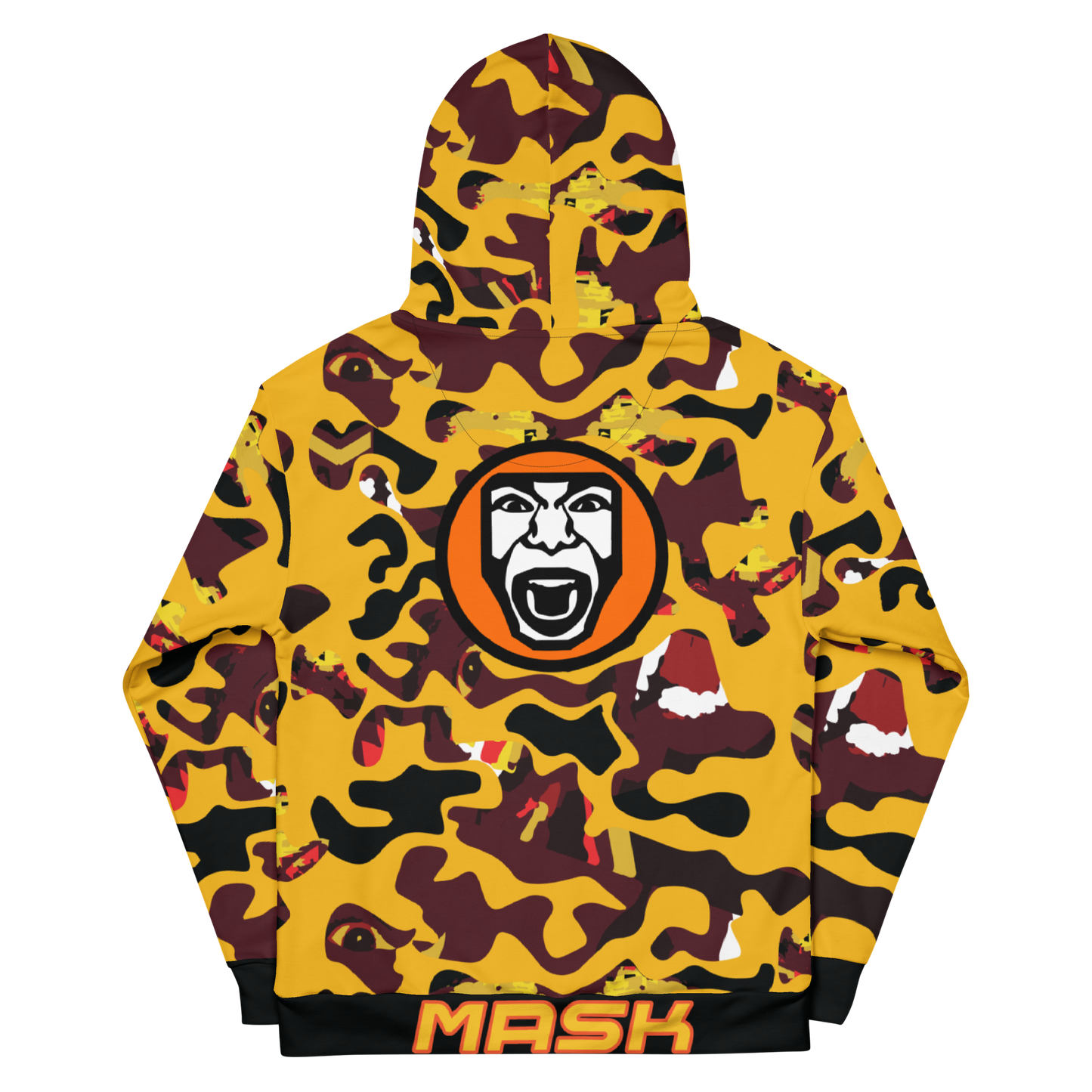 Yellow Face Camo Hoodie