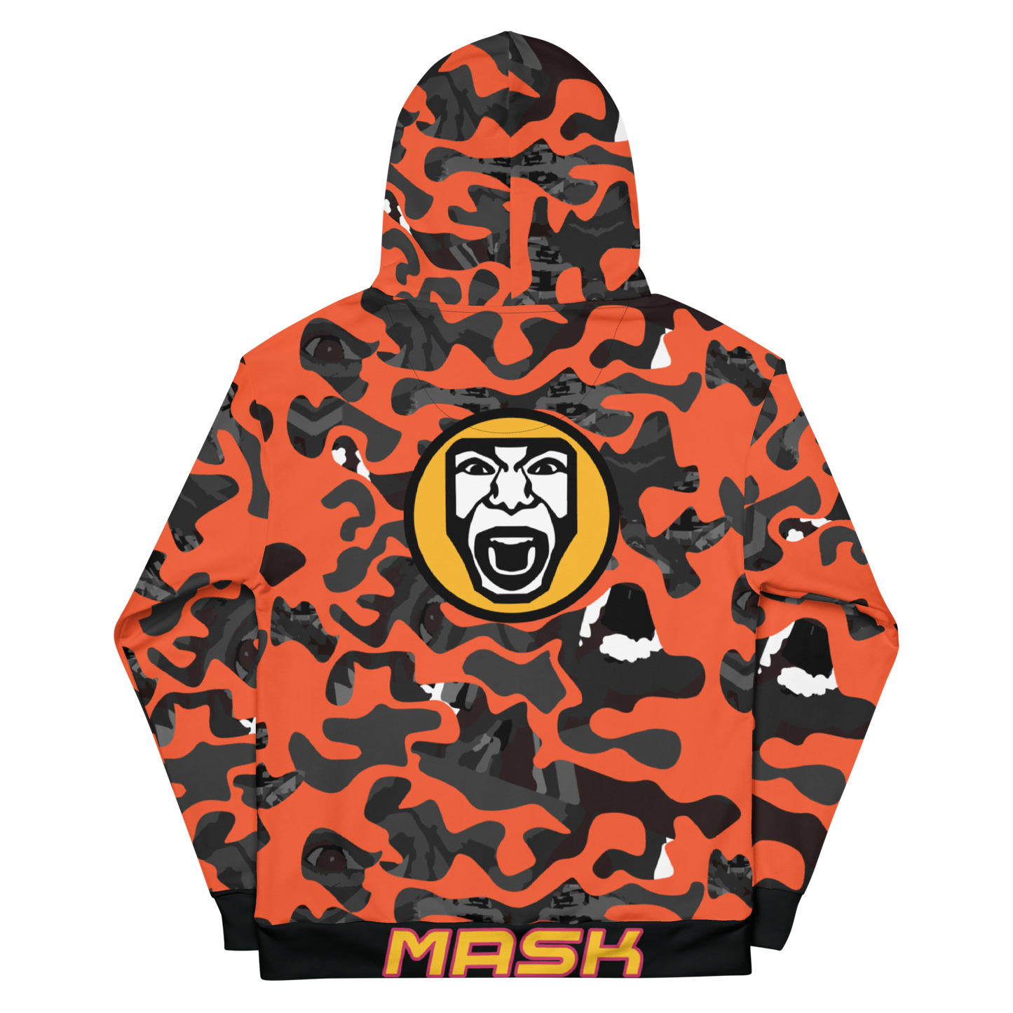 Orange Face Camo Hoodie