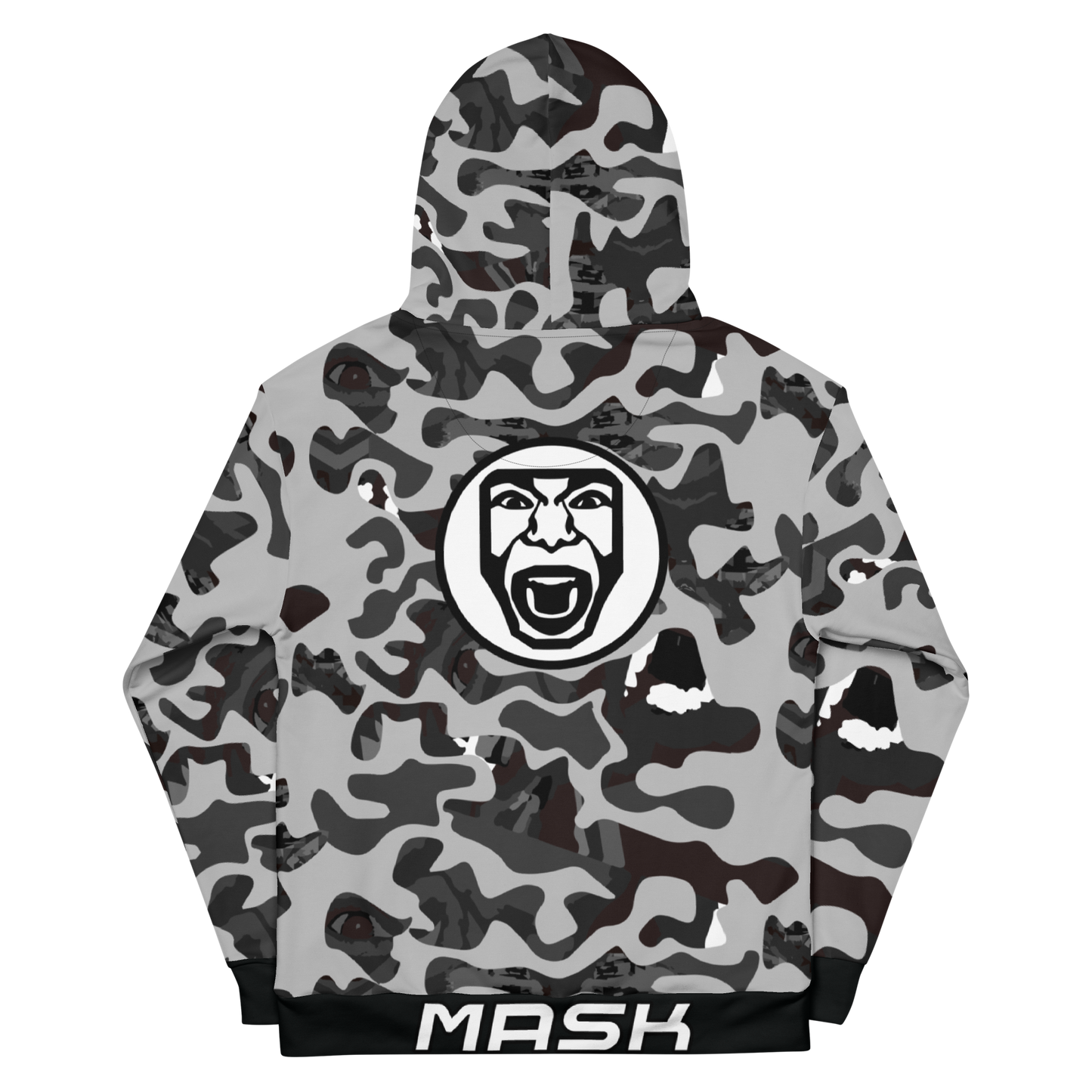 Grey Face Camo Hoodie