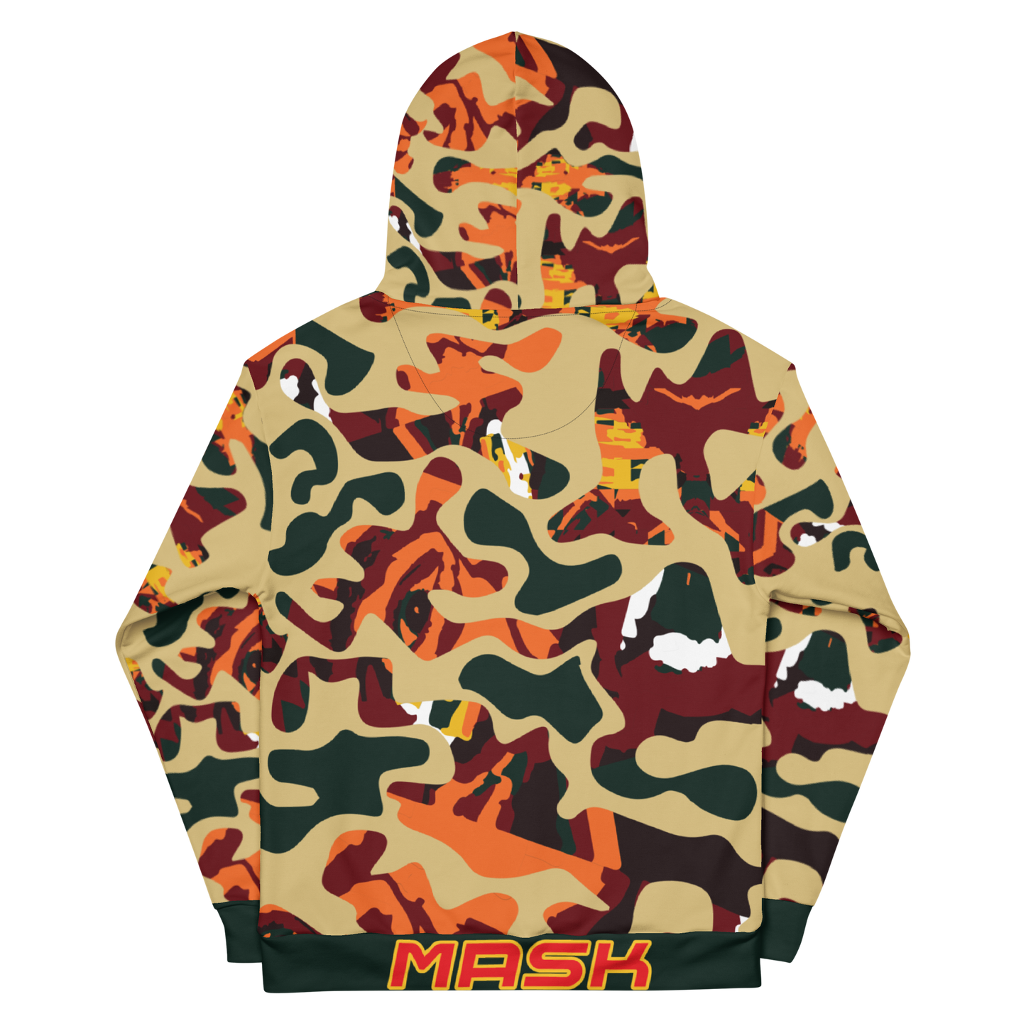 No Face Logo Khaki Face Camo Hoodie