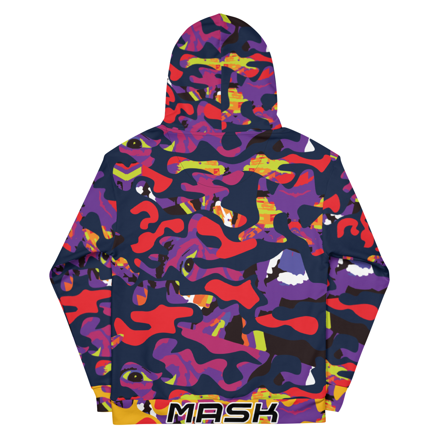 No Face Logo Navy Face Camo Hoodie