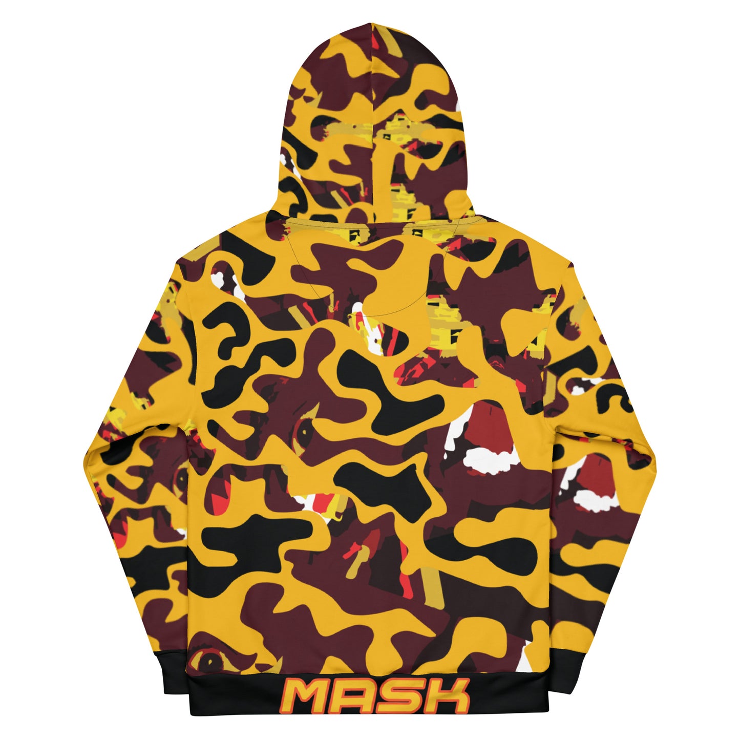 Yellow Face Camo No Logo Hoodie