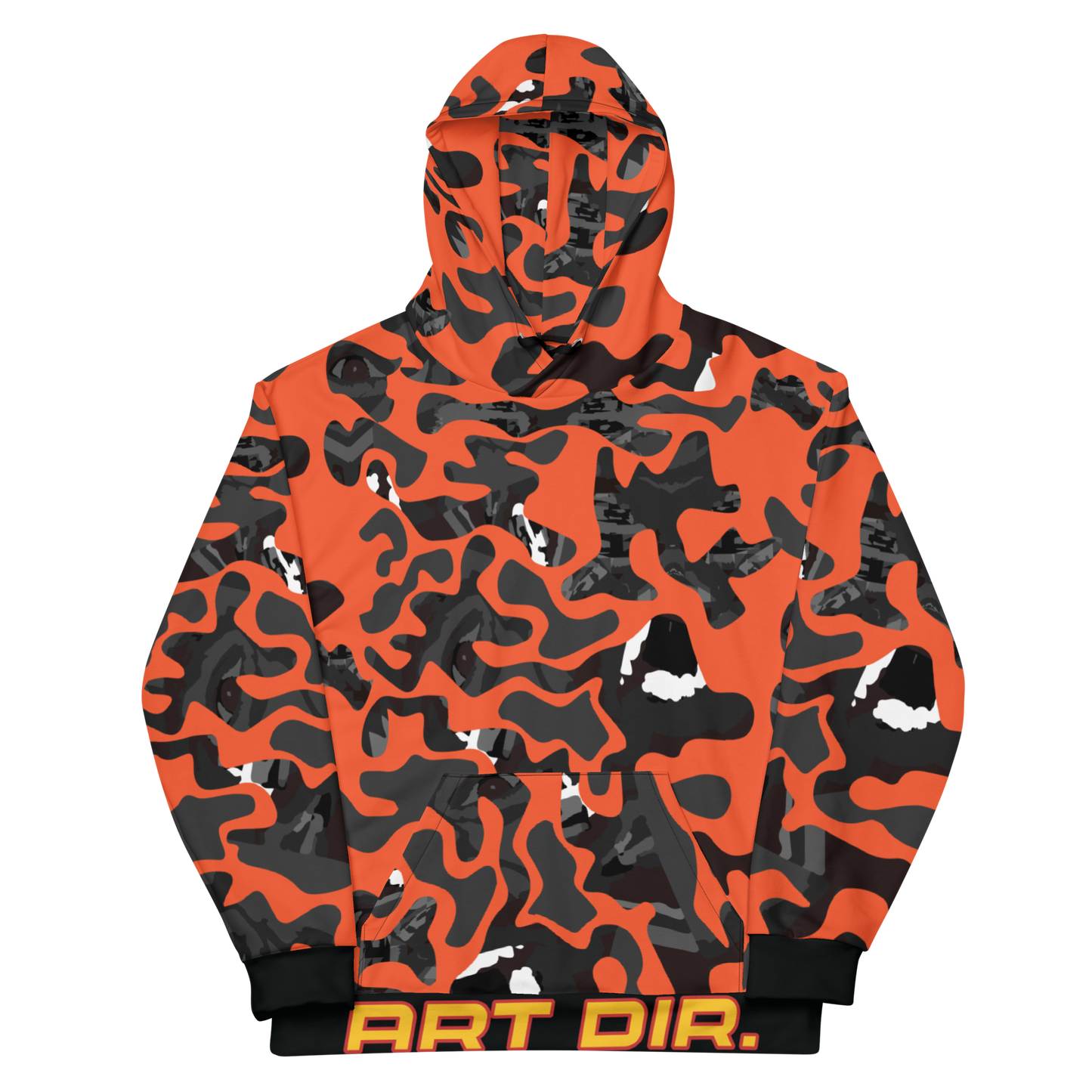 Orange Face Camo Hoodie