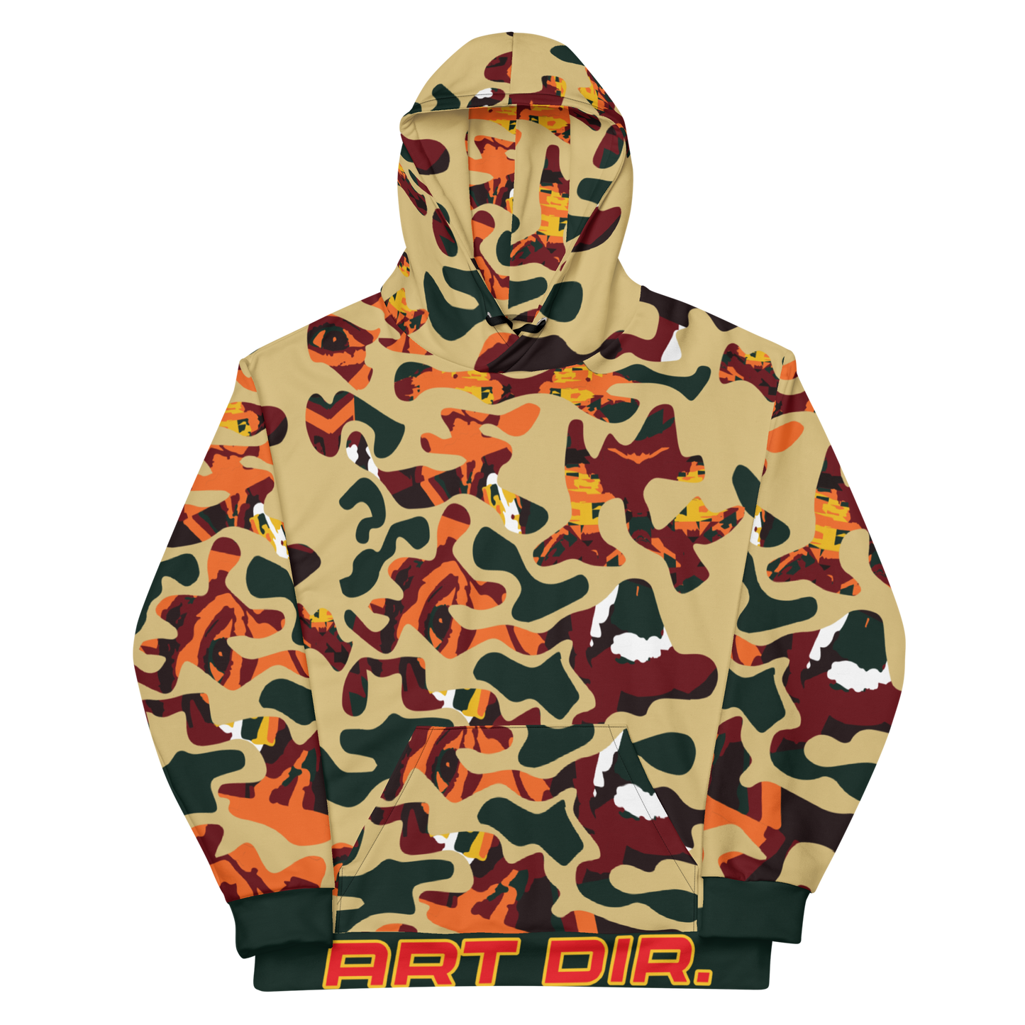 Khaki Face Camo Hoodie