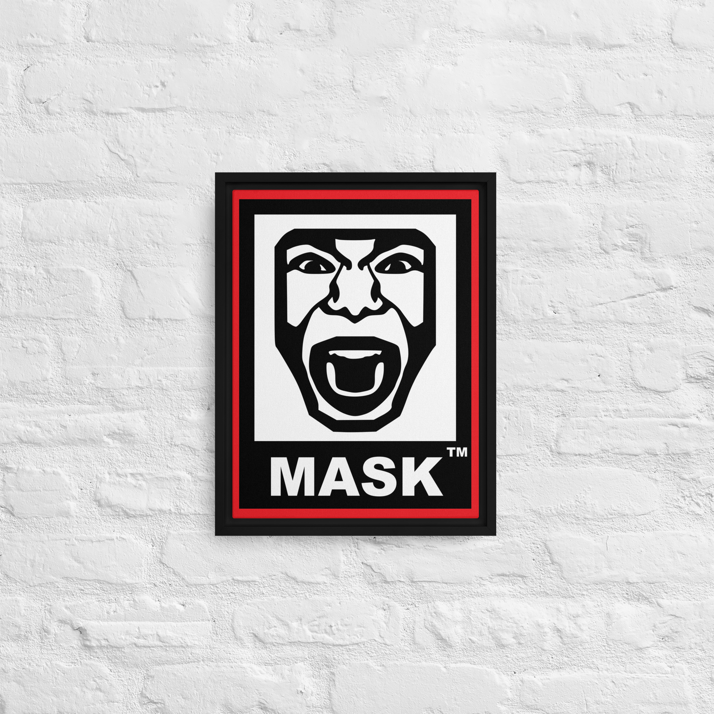 MASK Logo Framed canvas