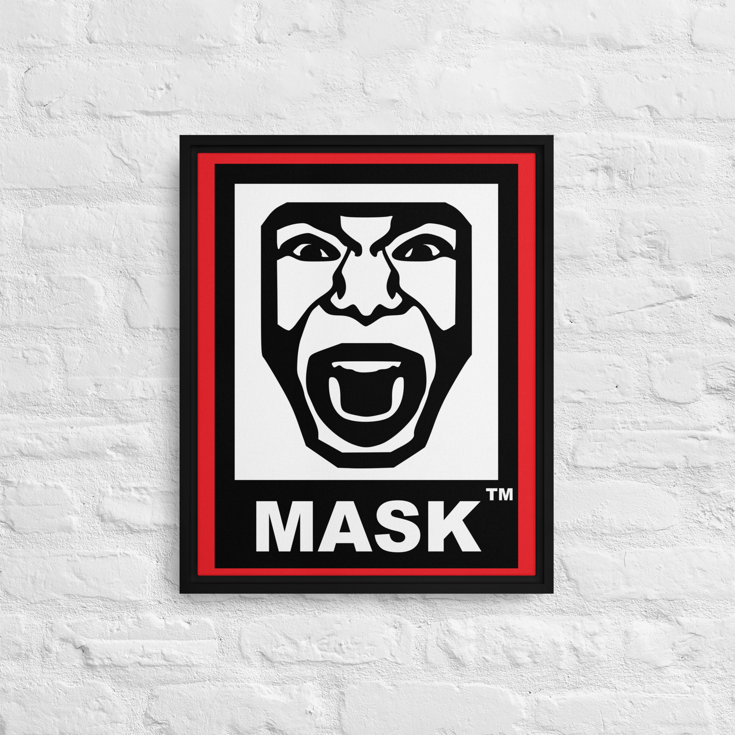 MASK Logo Framed canvas