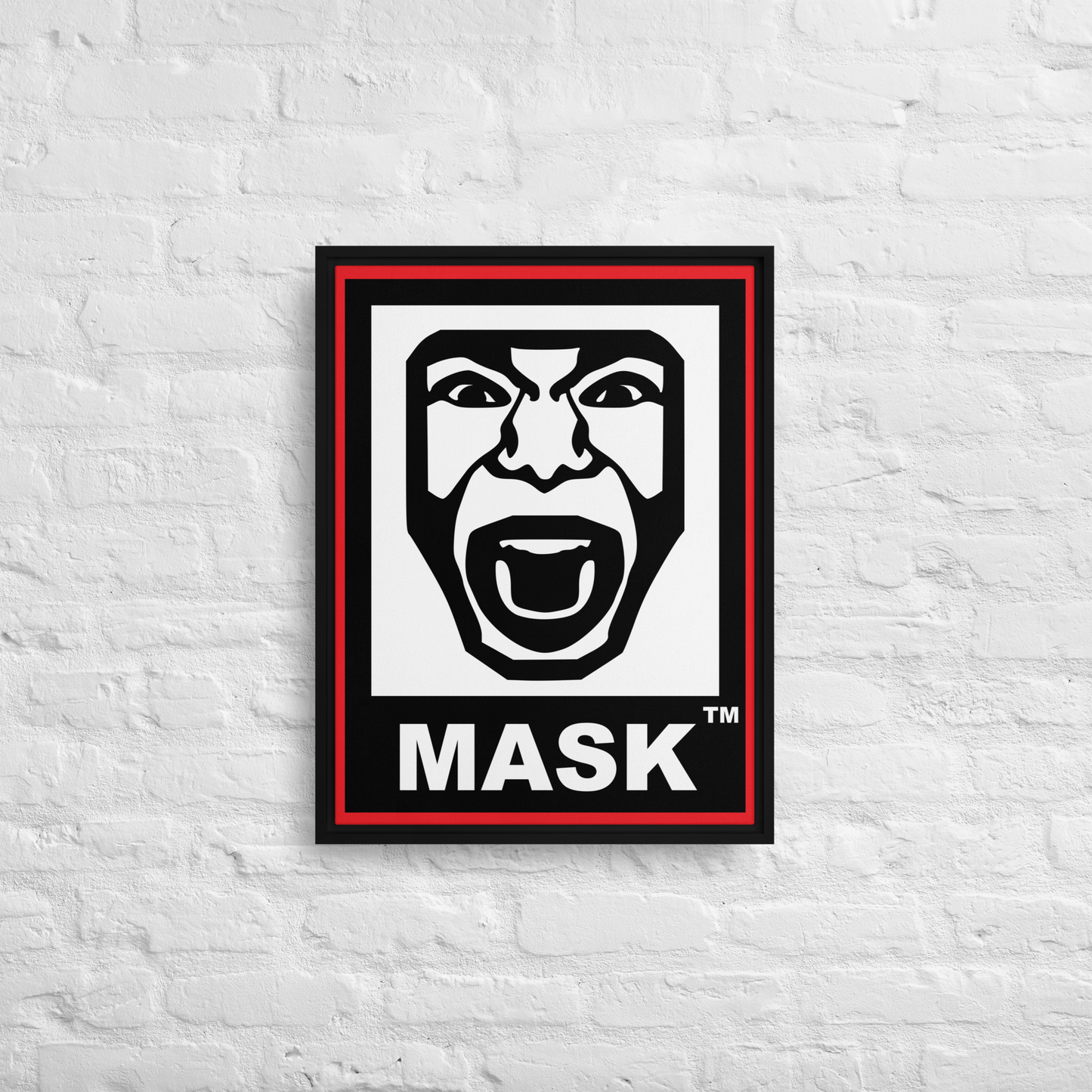 MASK Logo Framed canvas