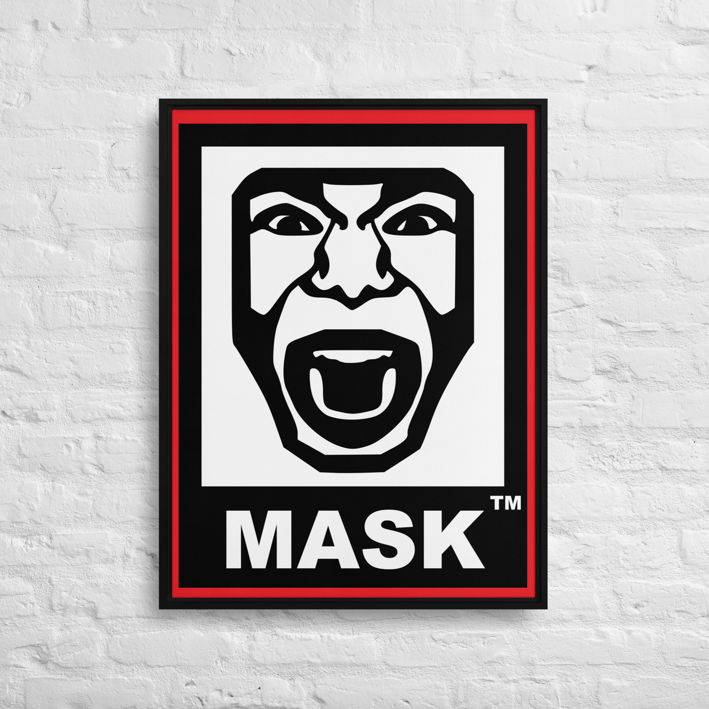 MASK Logo Framed canvas