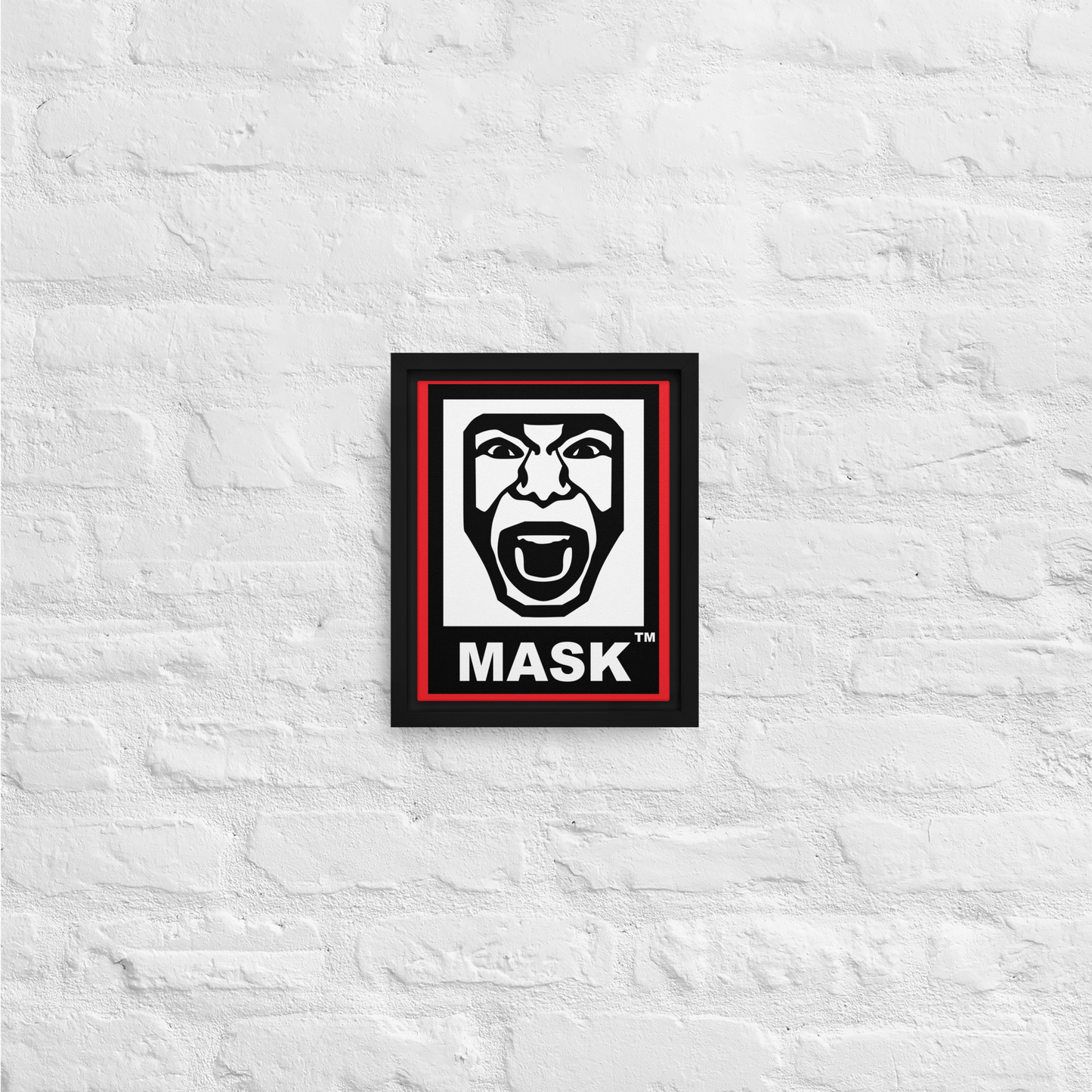 MASK Logo Framed canvas