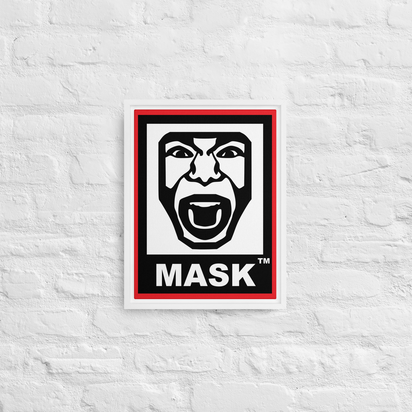 MASK Logo Framed canvas