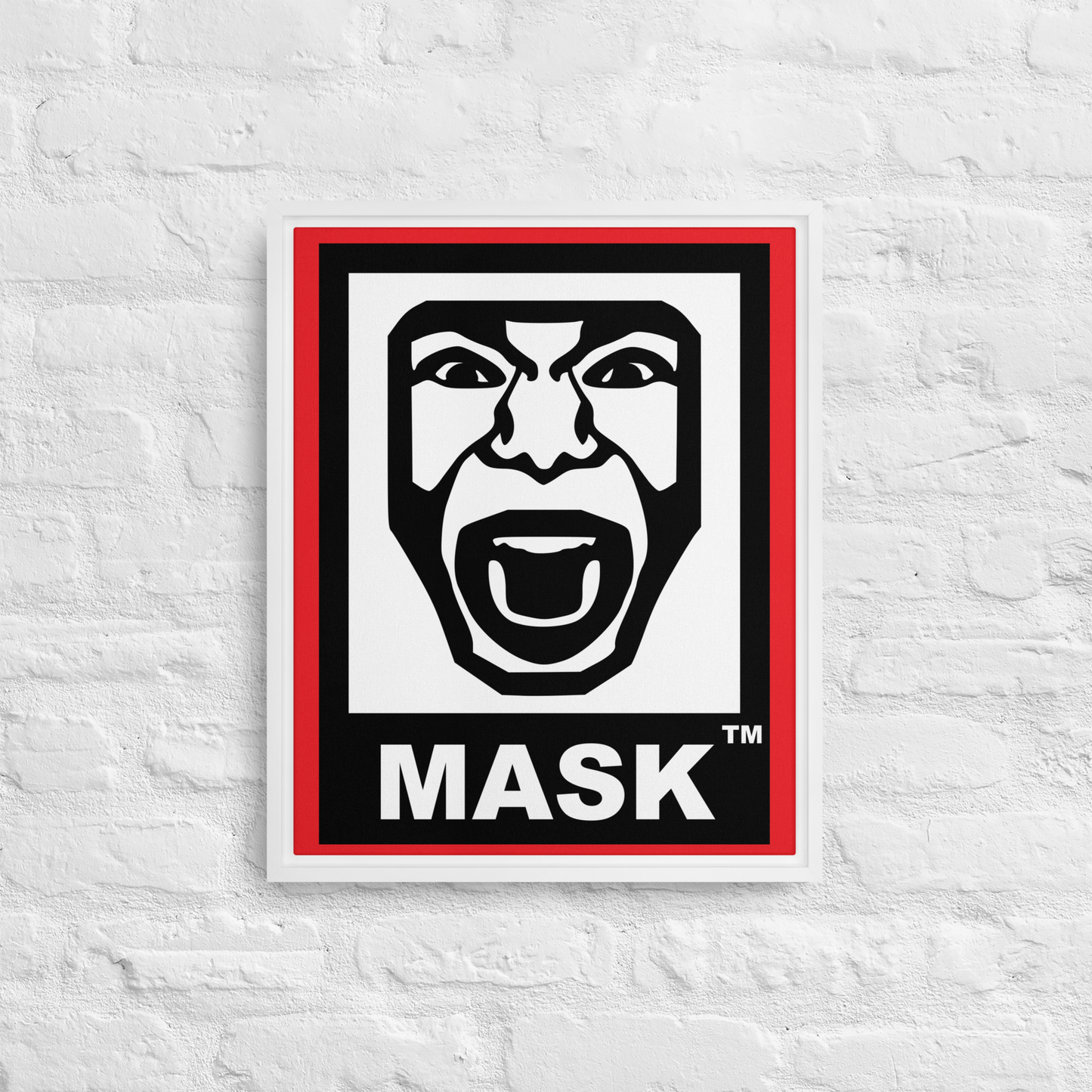 MASK Logo Framed canvas