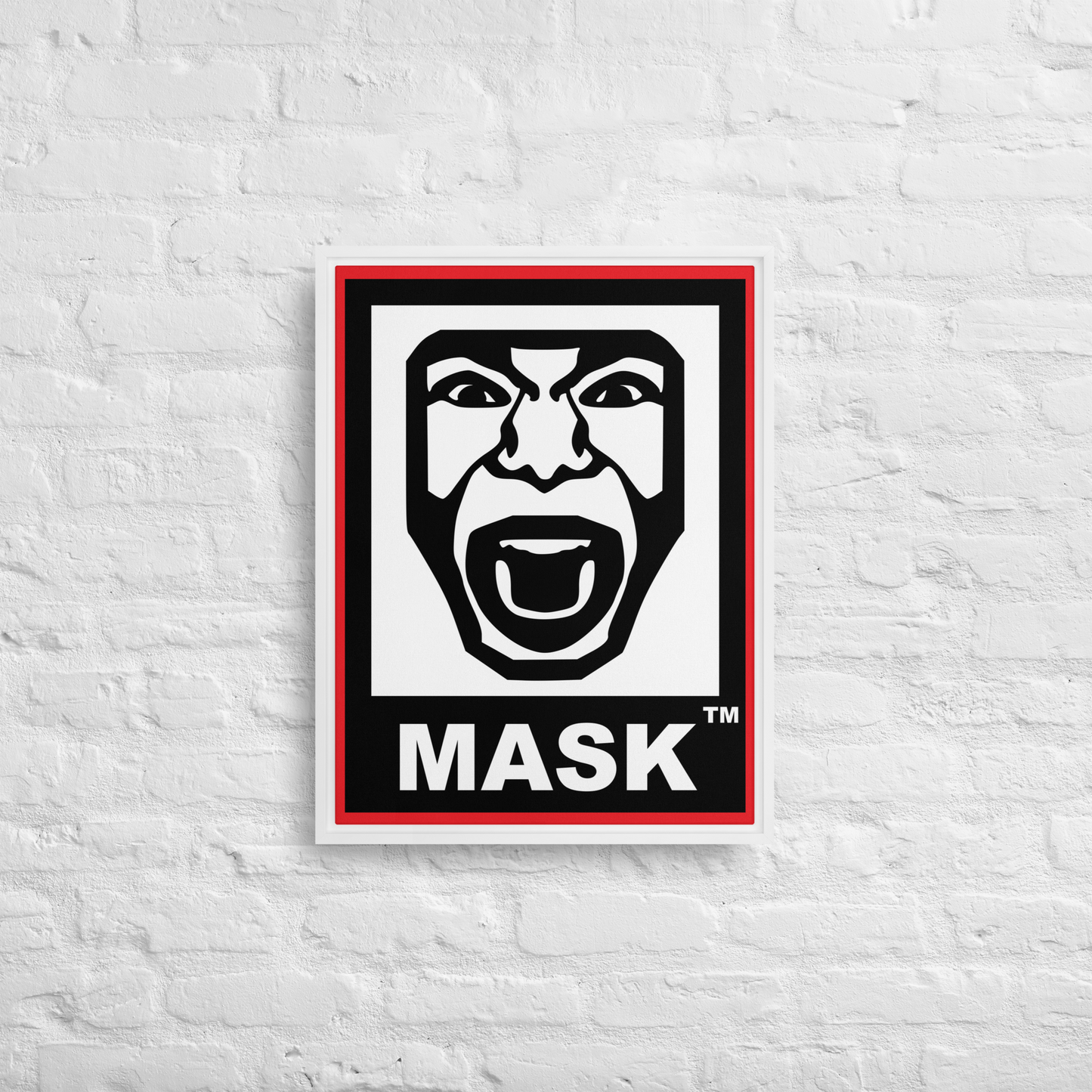 MASK Logo Framed canvas