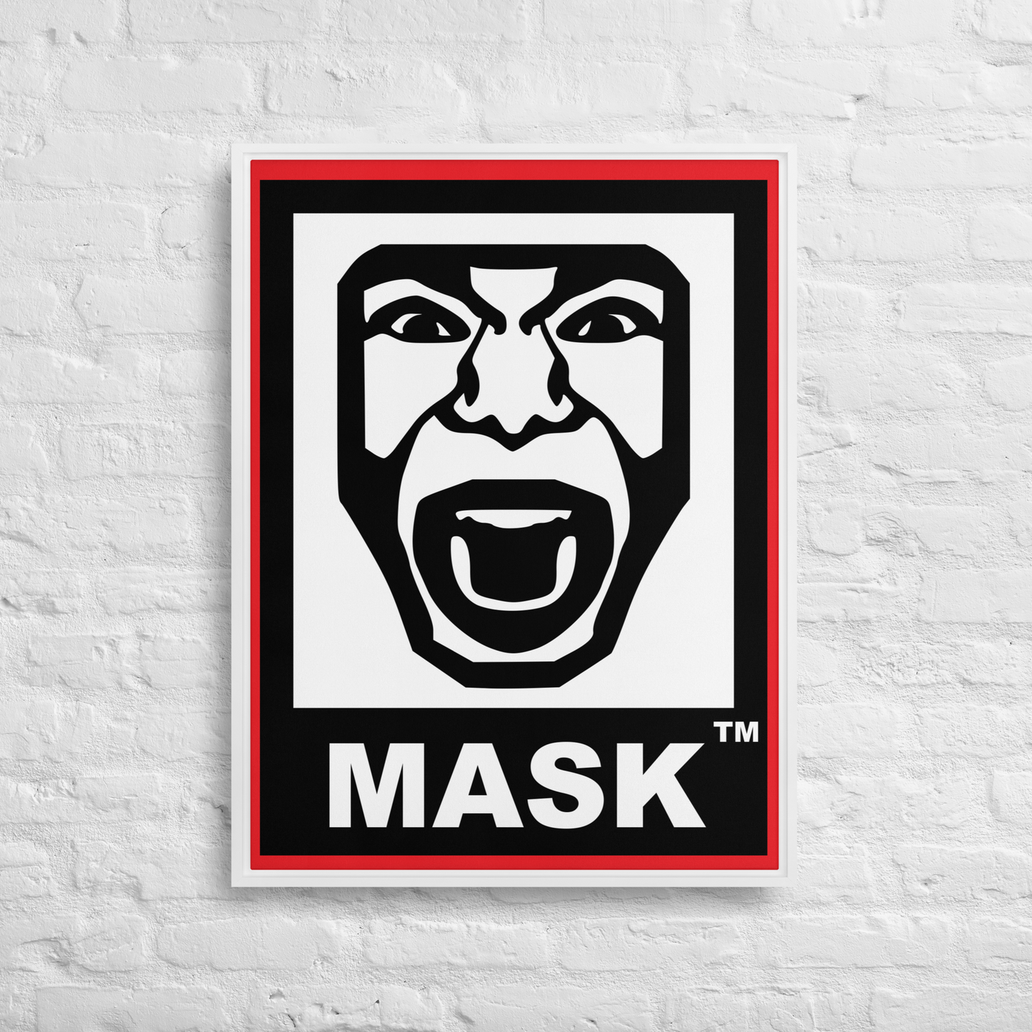 MASK Logo Framed canvas