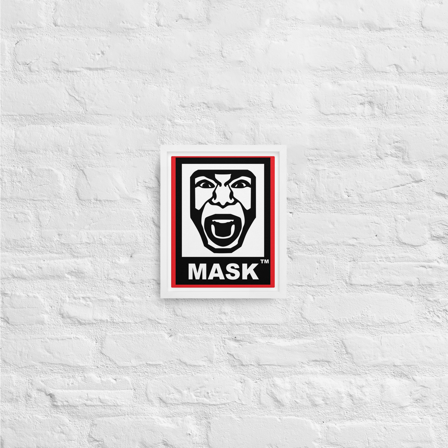 MASK Logo Framed canvas